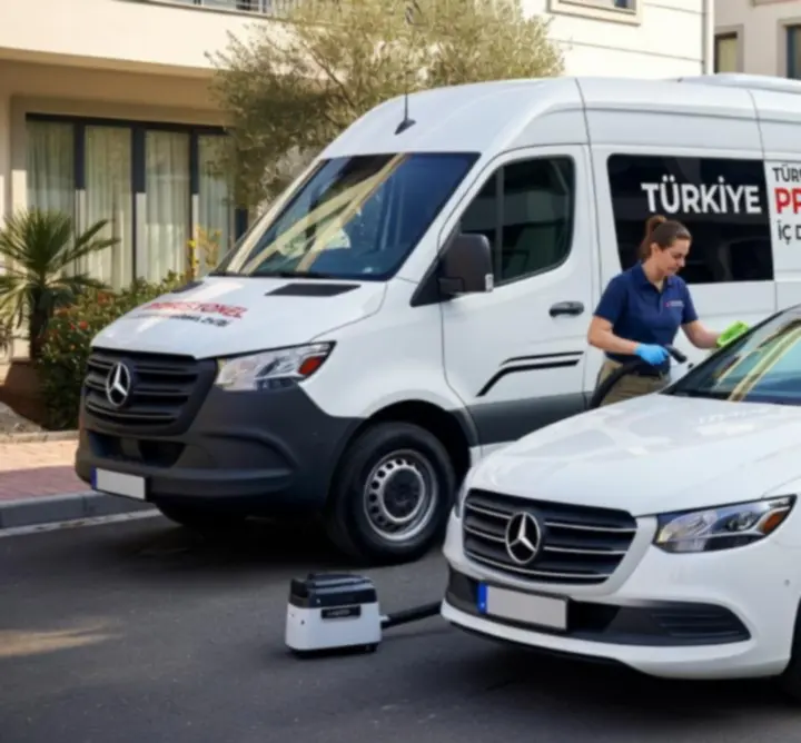 Mobil araç içi detaylı temizlik uygulaması